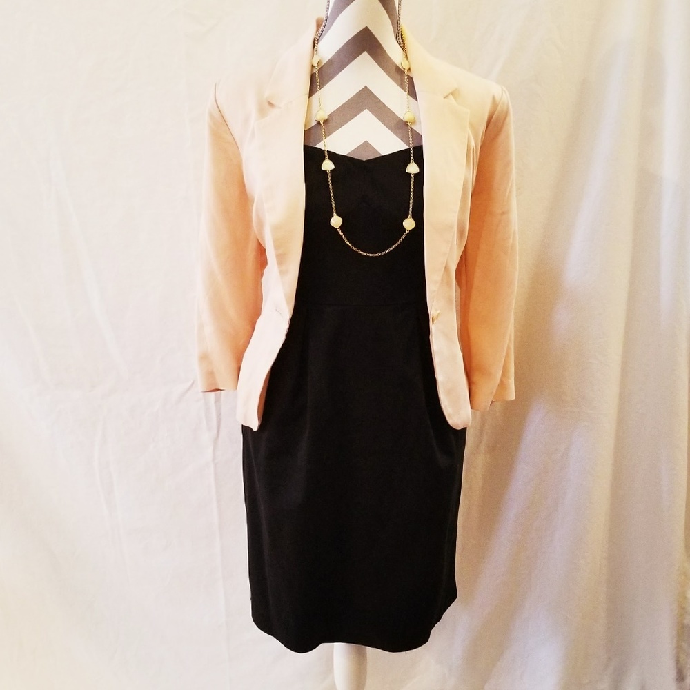 Express Strapless Black Dress with pockets Size 10